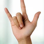 This is the hand sign for I love you
