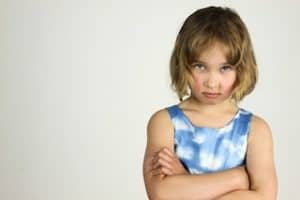 Subconscious protection can show as a tantrum or sulk if emotionally overwhelmed
