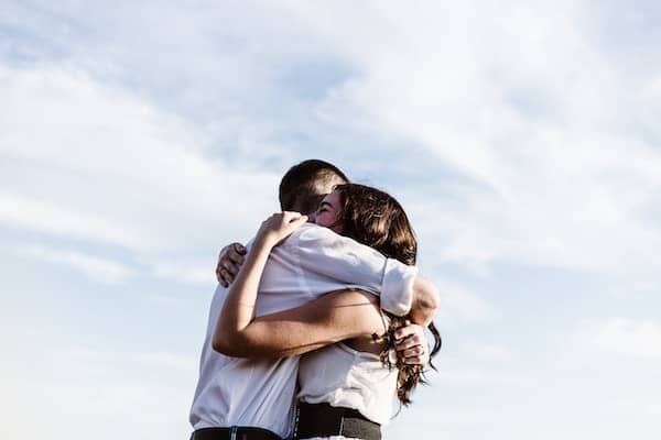 Hugging is a sign of connection and forgiveness after conflict